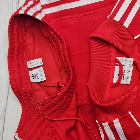 Adidas track suit, pants and jacket. Size XS, red. - Picture 2 of 8